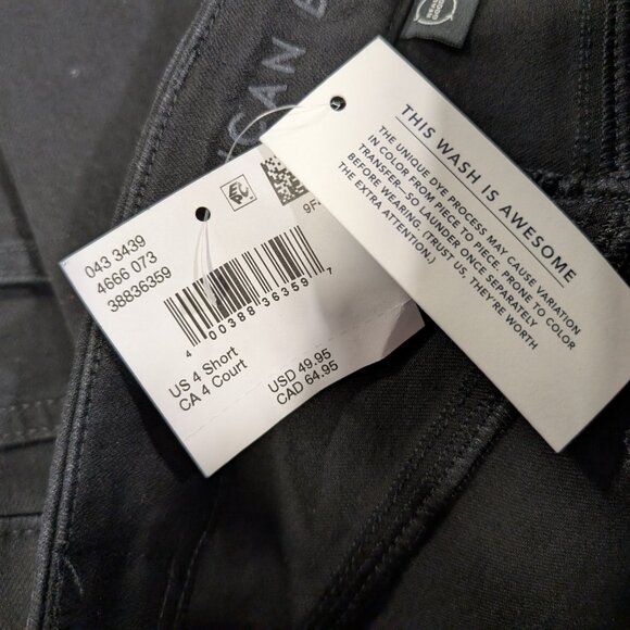 BNWT. Size 4 Short. American Eagle True Black Curvy High Rise Jegging. - Picture 8 of 8